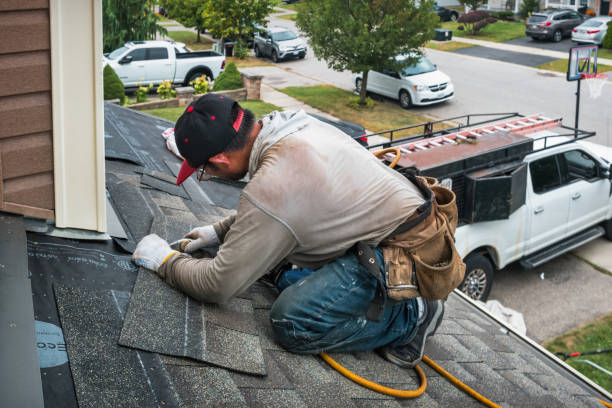 Professional Roofing technician working in Califon, NJ